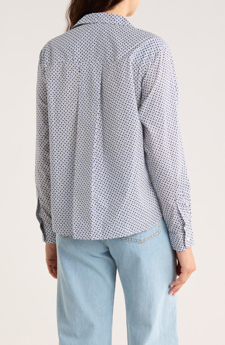 Frank & Eileen Untuckable Cotton Button-Up Shirt, Alternate, color, Navy Airplanes