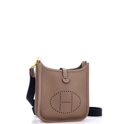 Pre-owned Hermes Hermes Evelyne Bag Gen Iii Clemence Tpm In Brown