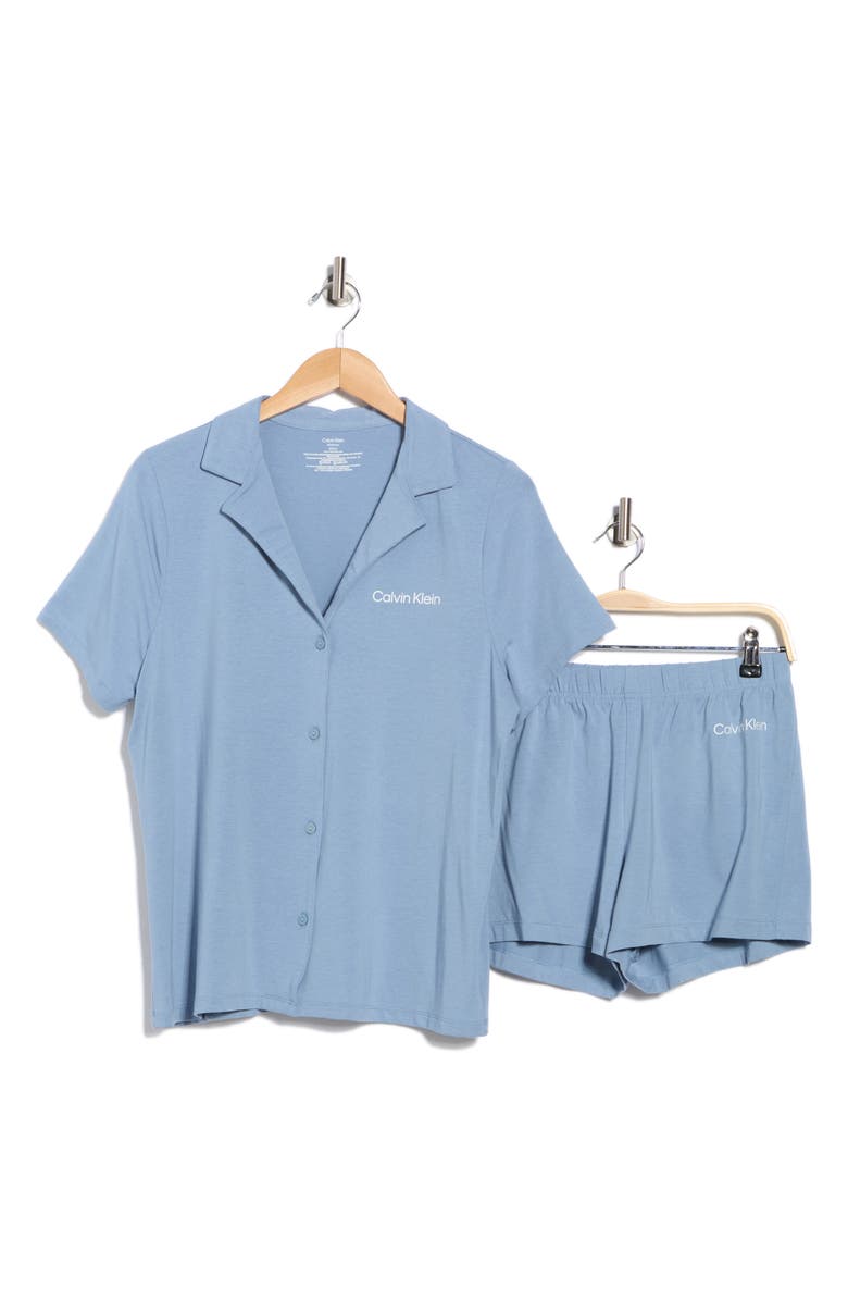 Calvin Klein Short Pajamas, Alternate, color, Faded Denim