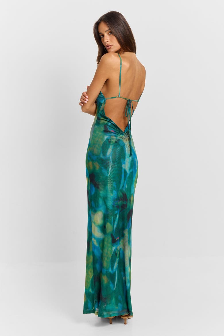 Vera Maxi Dress, Alternate, color, Green Print