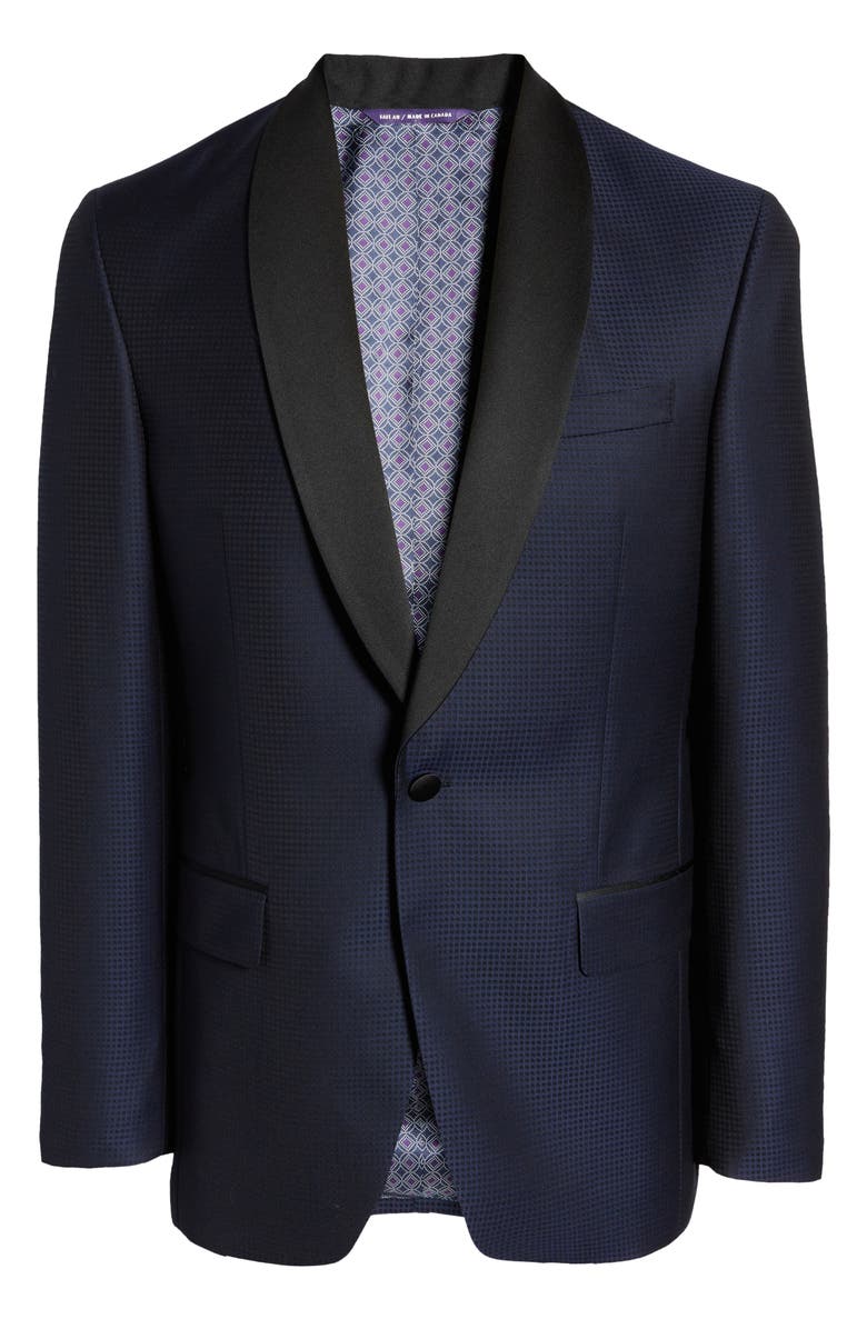 Ted Baker London Josh Check Wool Dinner Jacket, Alternate, color,