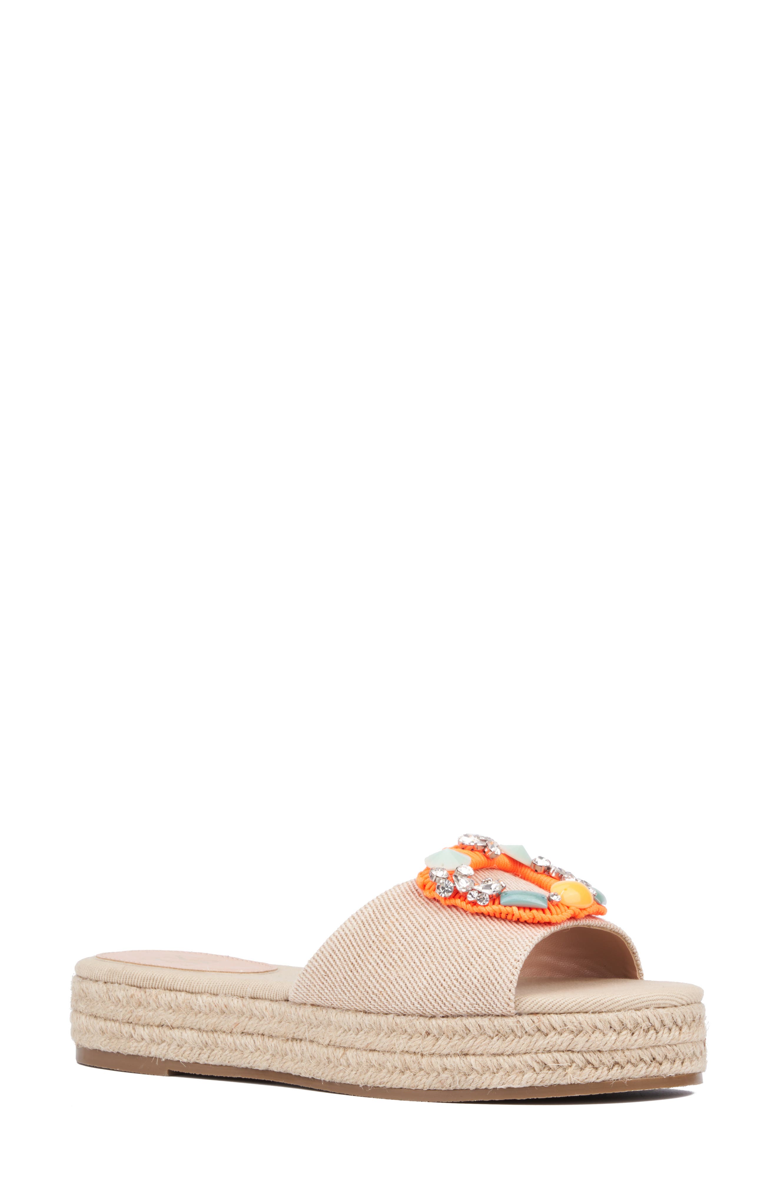 NEW YORK AND COMPANY Tao Slide Sandal, Main, color, Natural