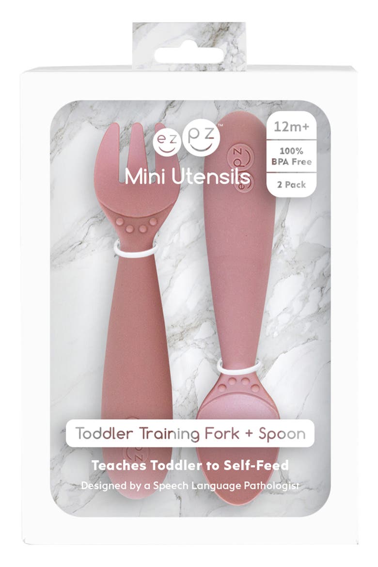 Mini Utensils Set, Alternate, color, BLUSH