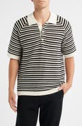 NN07 Brett 6686 Stripe Organic Cotton Polo Sweater