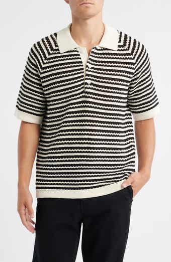 NN07 Brett 6686 Stripe Organic Cotton Polo Sweater