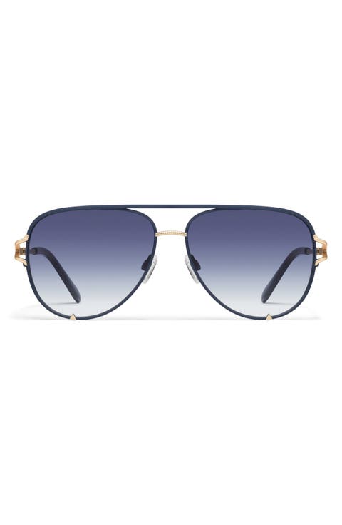 High Key Twist 60mm Gradient Aviator Sunglasses