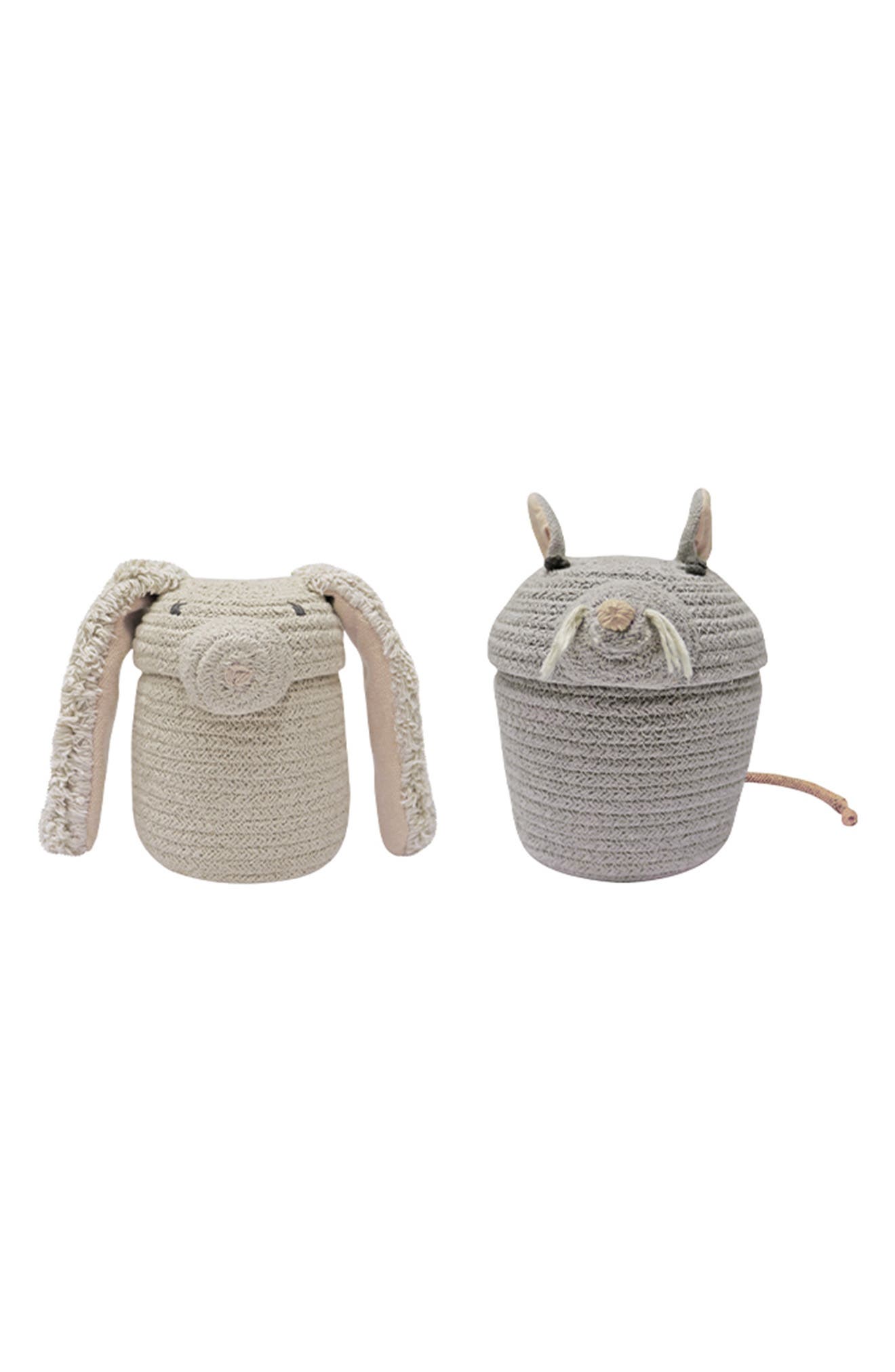 Lorena Canals Kids' Set of 2 Mini Baskets in Ivory 