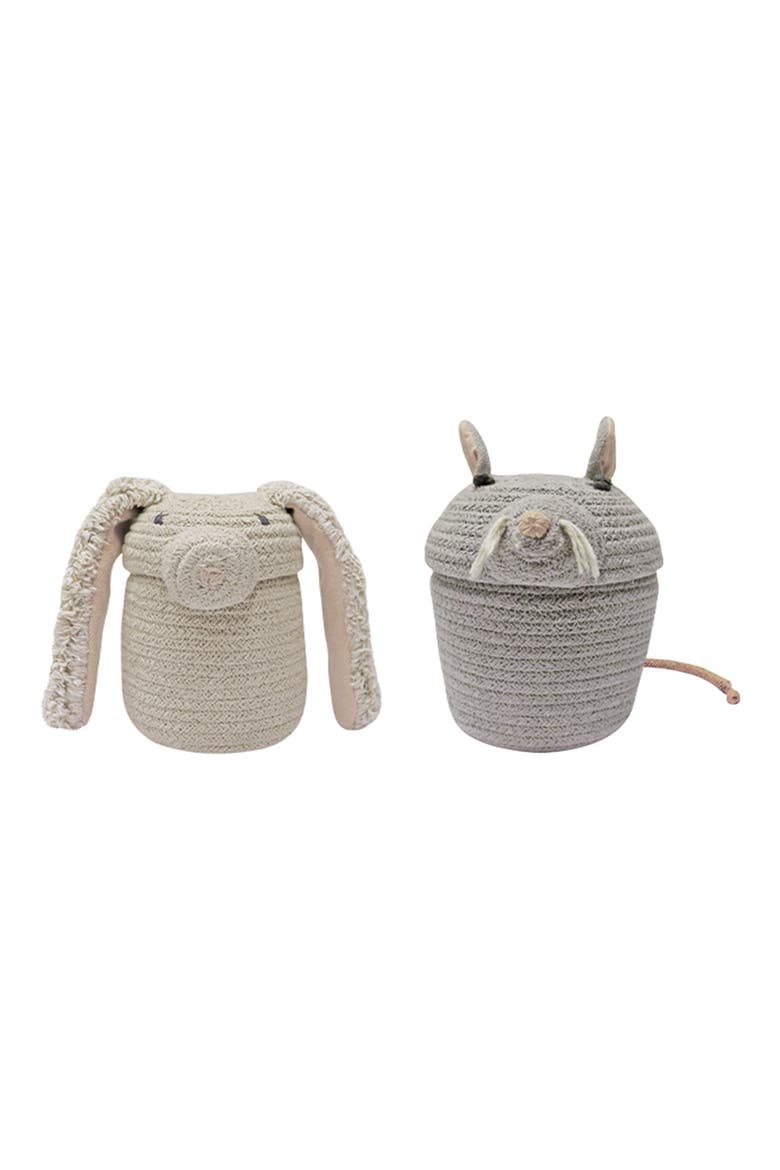 Kids' Set of 2 Mini Baskets, Main, color, IVORY