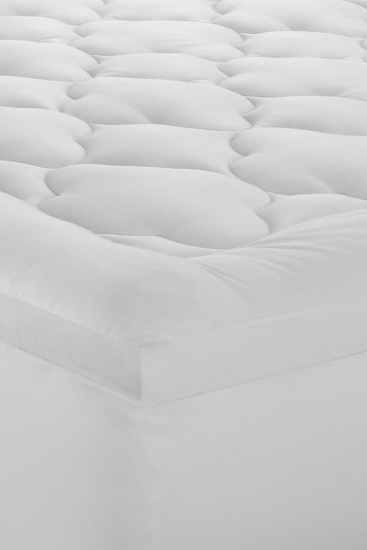 ELLA JAYNE HOME 2" Loft 100% Cotton Plush Gel Fiber Filled Cal King Mattress Topper - 72"x84"