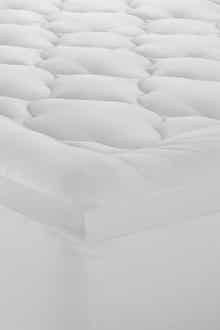 ELLA JAYNE HOME 2" Loft 100% Cotton Plush Gel Fiber Filled Cal King Mattress Topper - 72"x84"