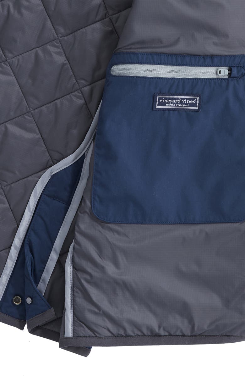 vineyard vines Dorset Quilted Vest, Alternate, color, 