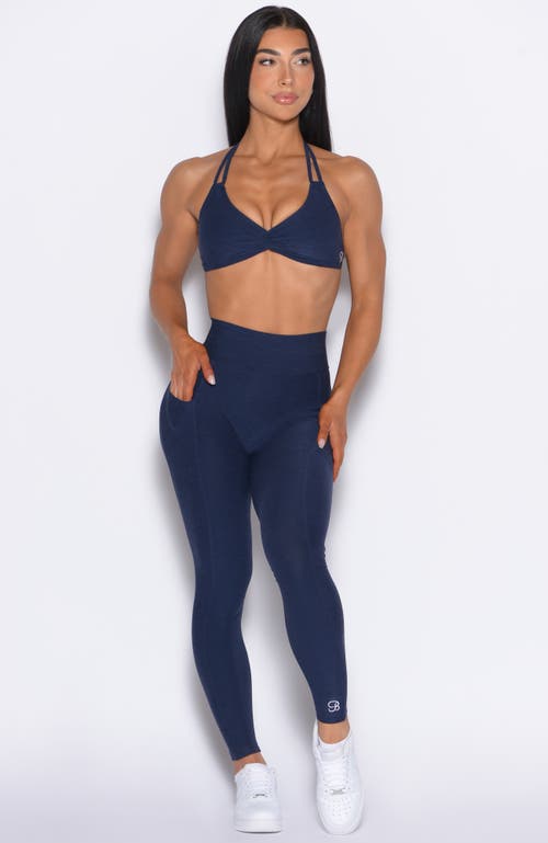 Bombshell Sportswear Butterfly Sports Bra In Blue