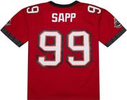 Mitchell & Ness Men's Mitchell & Ness Warren Sapp Red Tampa Bay Buccaneers 2002 Legacy Replica Jersey