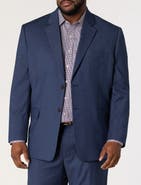 Oak Hill by DXL Big & Tall Jacket Relaxer Herringbone Pinstripe Suit Jacket