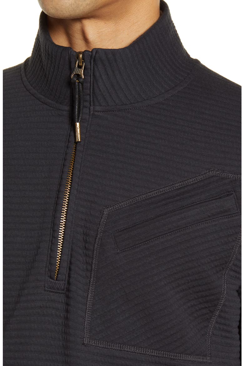 Double Knit Half-Zip Pullover, Alternate, color, DARK NAVY