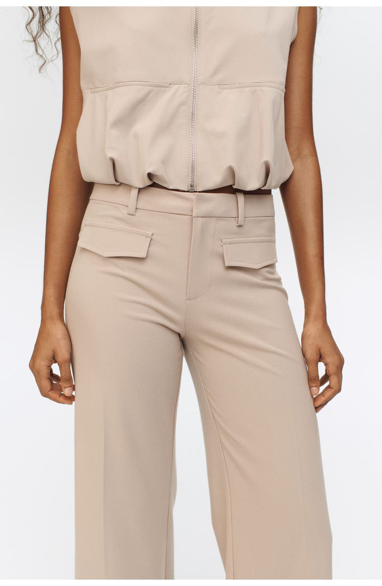 H&M Tailored Trousers, Alternate, color, Light Beige