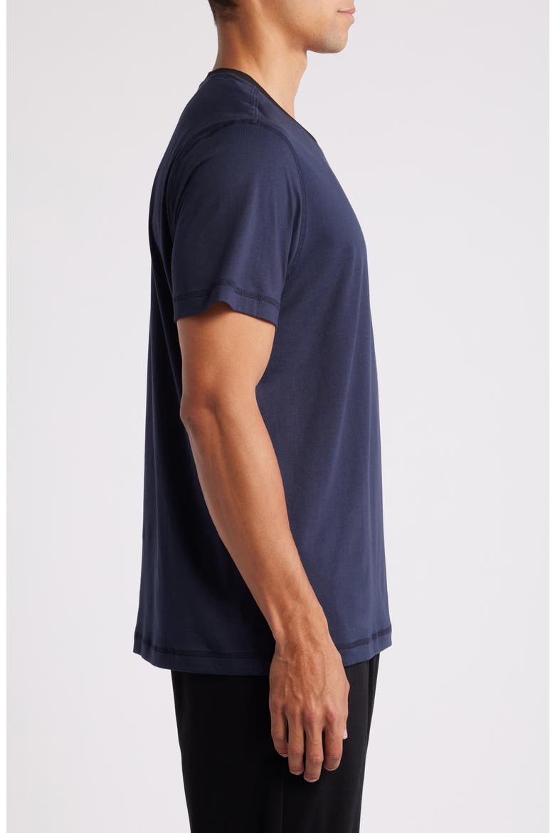 Peruvian Pima Cotton Crewneck T-Shirt, Alternate, color, MIDNIGHT