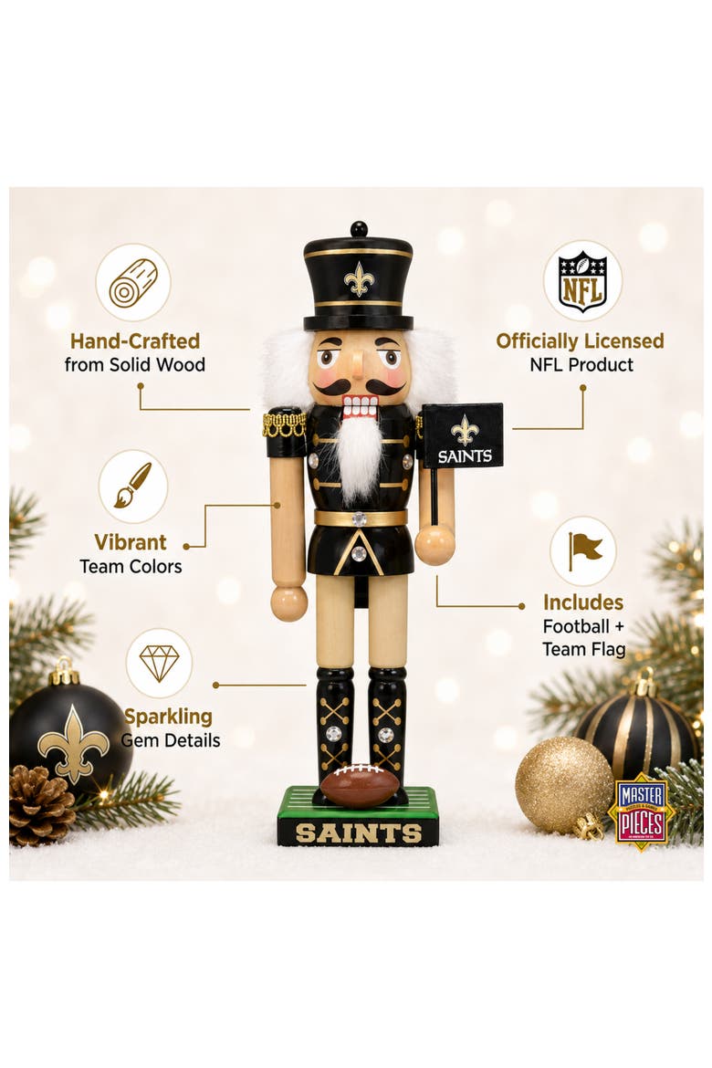 New Orleans Saints Nutcracker, Alternate, color, Multicolor