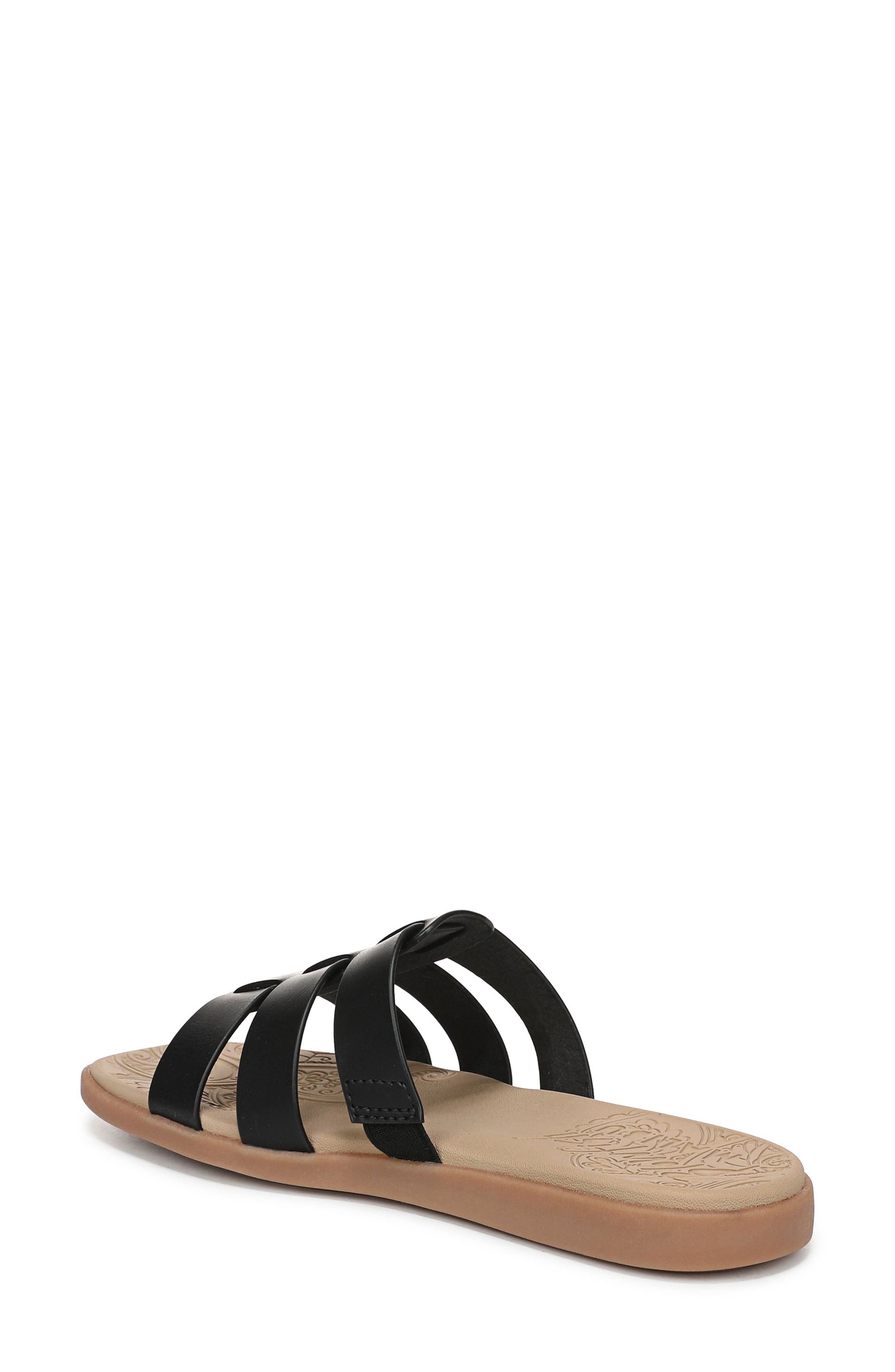 Blowfish Malibu Jellyfish Slide Sandal, Alternate, color, Black Faux Leather