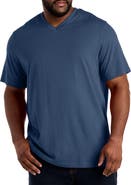 Harbor Bay by DXL Big & Tall Moisture-Wicking Jersey V-Neck T-Shirt