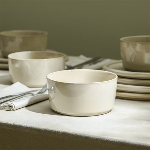 Stone Lain Eden Stoneware 24-piece Dinnerware Set In Neutral