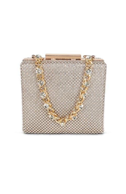 Billie Crystal Mini Box Clutch