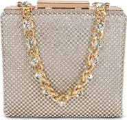 Jewel Badgley Mischka Billie Crystal Mini Box Clutch