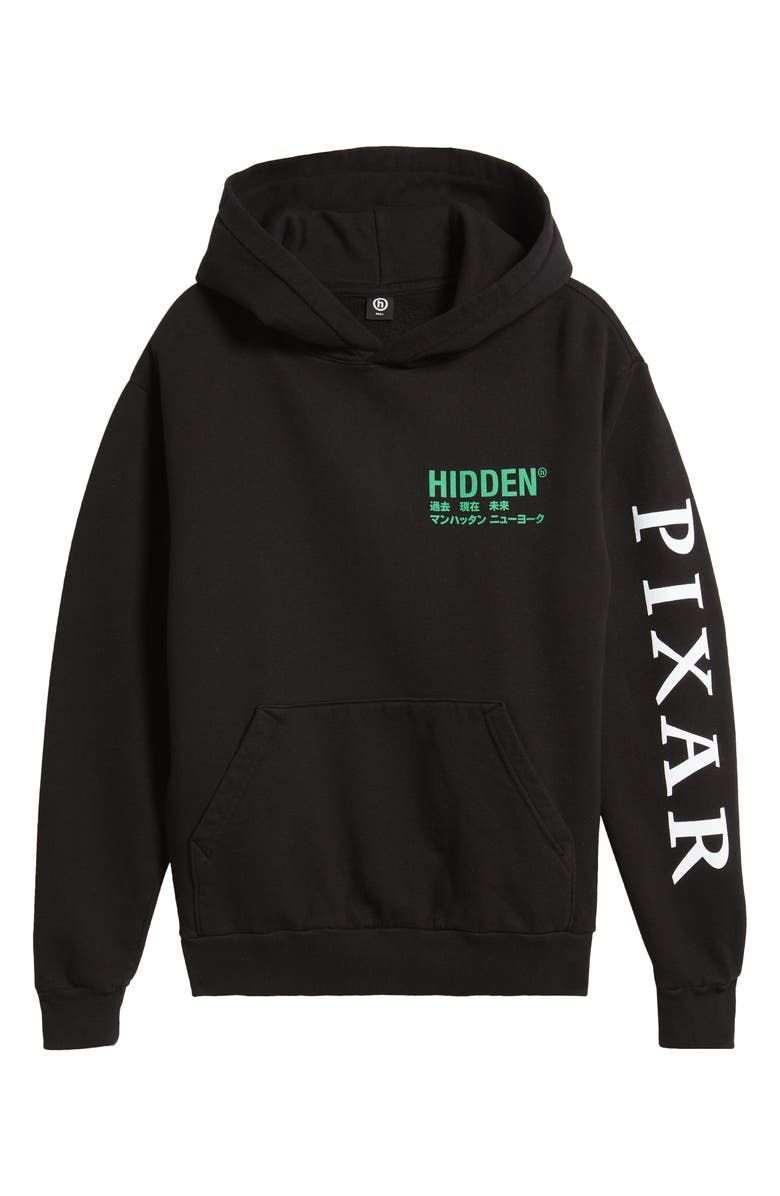 Hidden x Disney 'WALL-E' Circle Fleece Graphic Hoodie, Alternate, color, 