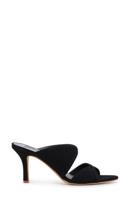 Dolce Vita Mandel Double Strap Sandal In Onyx Suede