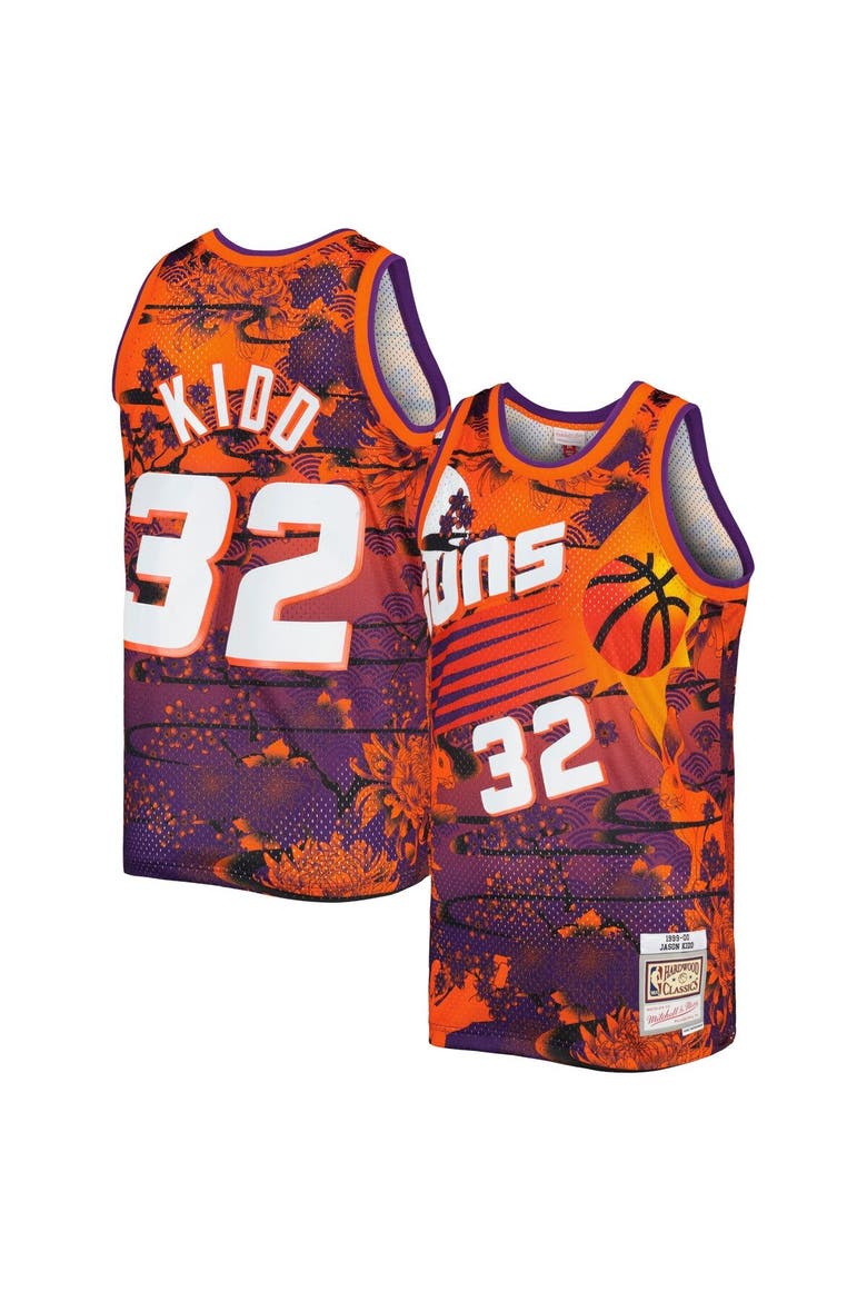 Men's Mitchell & Ness Jason Kidd Orange Phoenix Suns Hardwood Classics Lunar New Year Swingman Jersey, Main, color, Orange