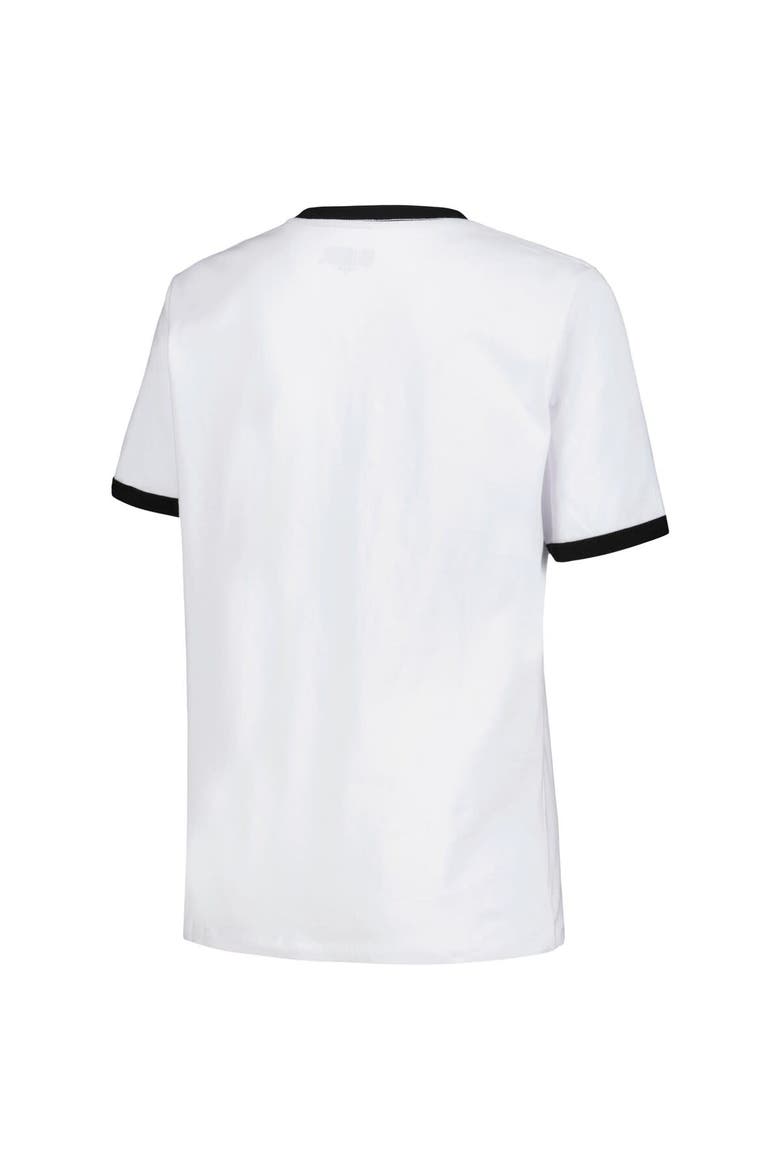 Women's 5th & Ocean by New Era White LAFC Throwback Ringer T-Shirt, Alternate, color, White