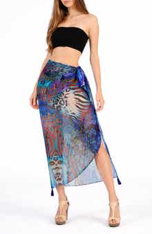 RANEES Animal Print Long Sarong