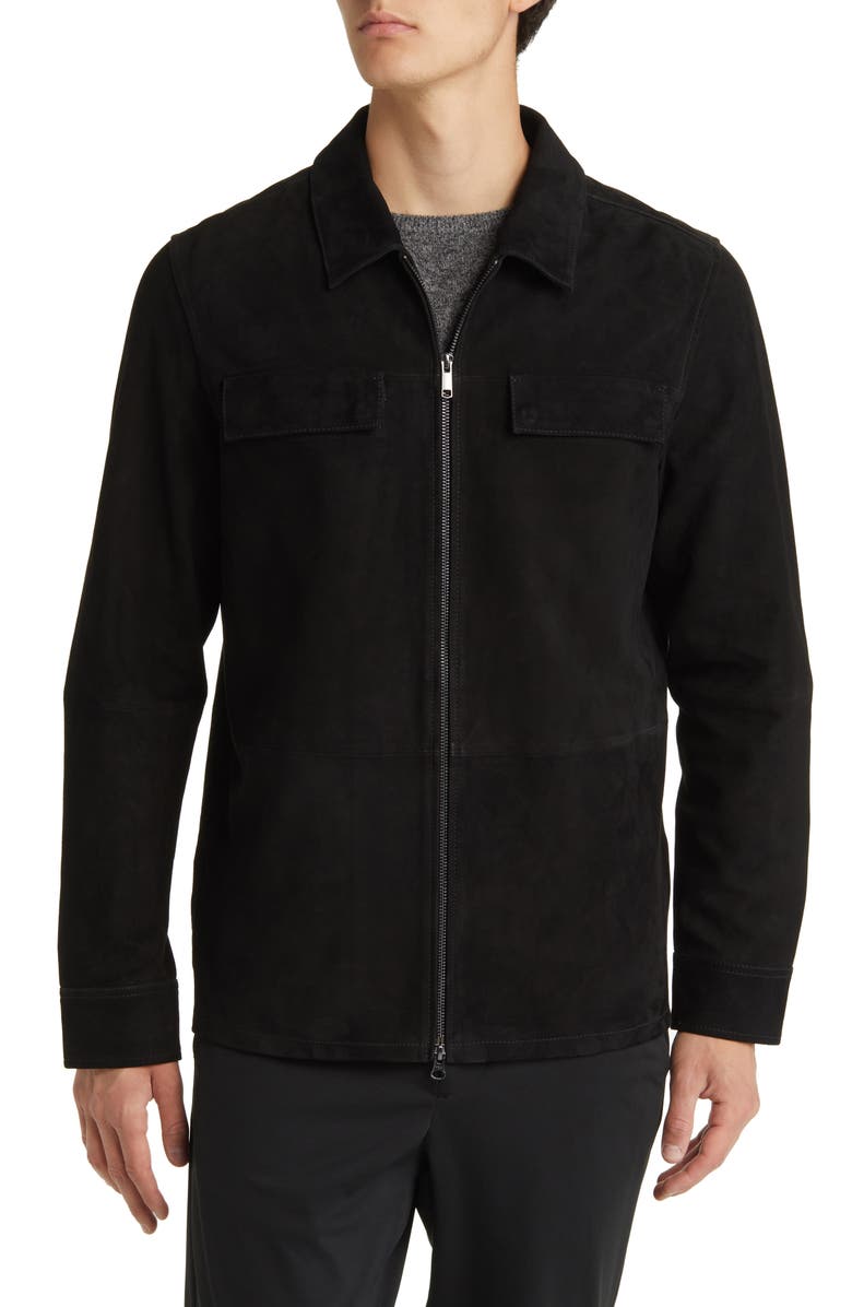 Nordstrom Suede Shirt Jacket, Alternate, color,
