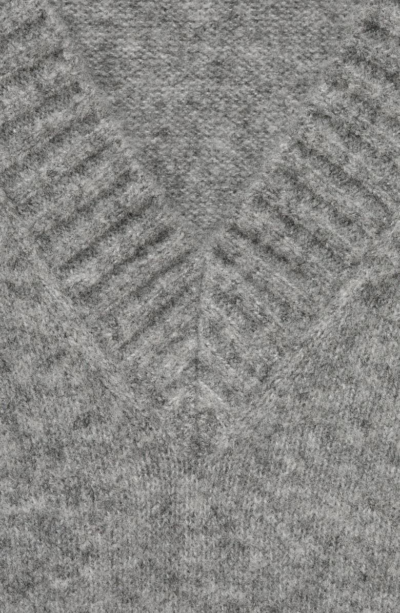 MANGO Oversize V-Neck Sweater, Alternate, color,