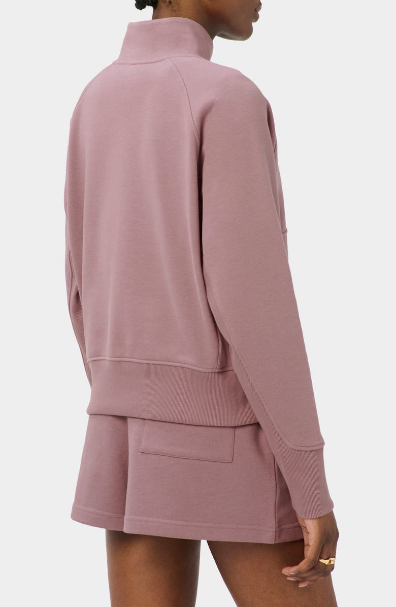 Sweaty Betty Revive Half Zip Sweatshirt, Alternate, color, Duskberry Purple