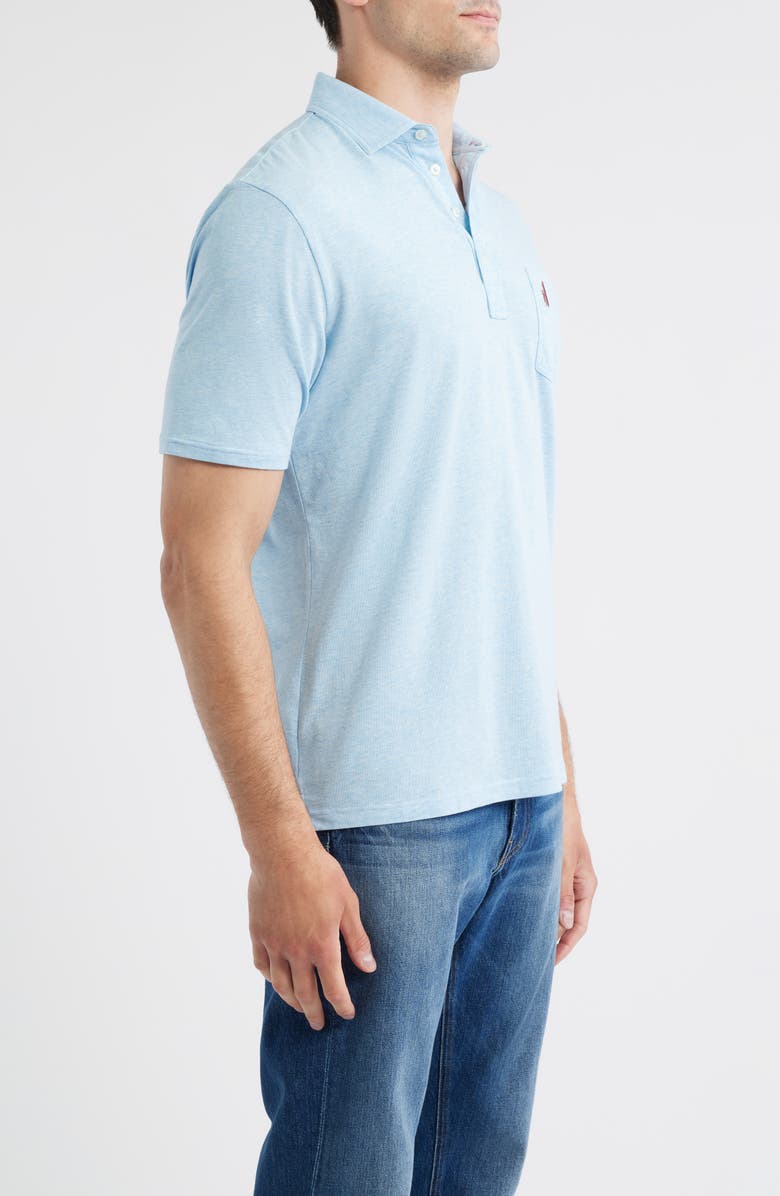 johnnie-O Heathered Original 2.0 Regular Fit Polo, Alternate, color, Cloud Blue