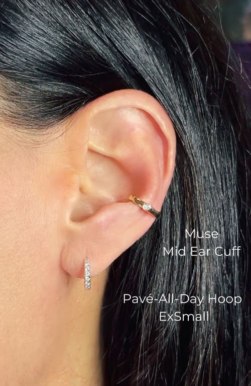Seed2stone Muse Mid Ear Cuff In Gold