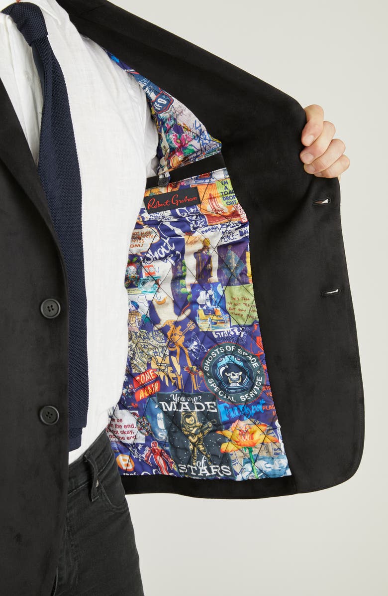 Robert Graham Faux Suede Blazer, Alternate, color, 