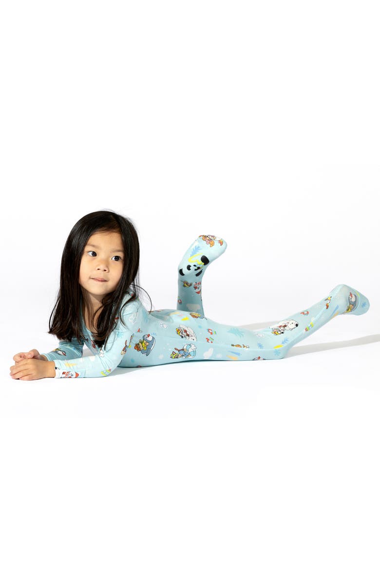 Bellabu Bear Paw Patrol Fitted Convertible One-Piece Pajamas, Alternate, color, 