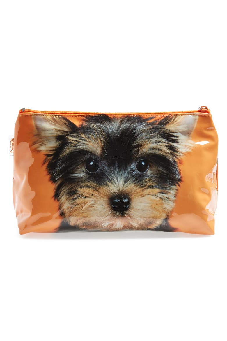 'Yorkie' Cosmetics Case, Alternate, color, YORKIE