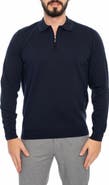 VELLAPAIS 1/4 Zip Cotton Pullover Sweater