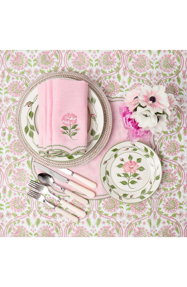 Mrs. Alice Rose Bud Starter Plate, Alternate, color, Pink
