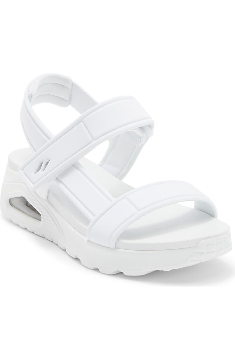 SKECHERS Summer Stand2 Sandal, Main, color, White