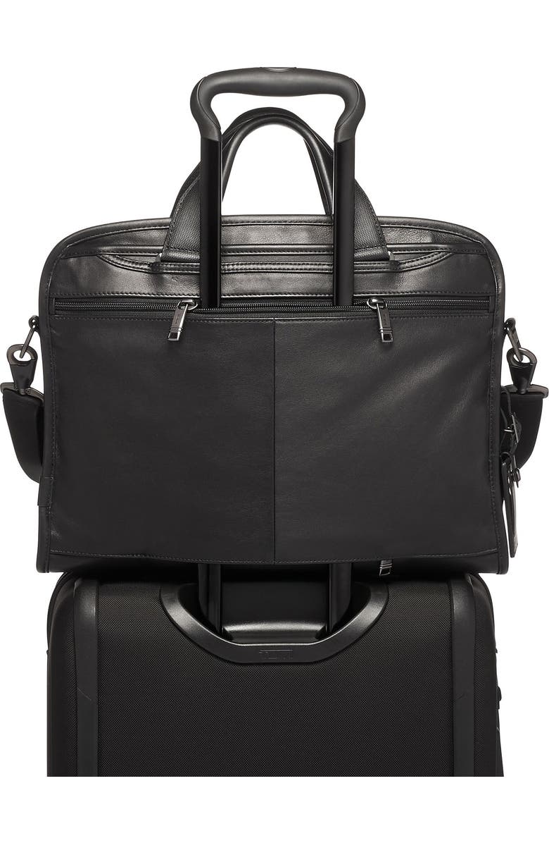 TUMI Alpha 3 Organizer Portfolio Leather Briefcase, Alternate, color,