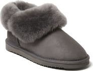 Dearfoams Fireside Perth Genuine Shearling Foldover Boot