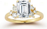GLAZE JEWELRY Emerald Cut Moissanite Statement Ring