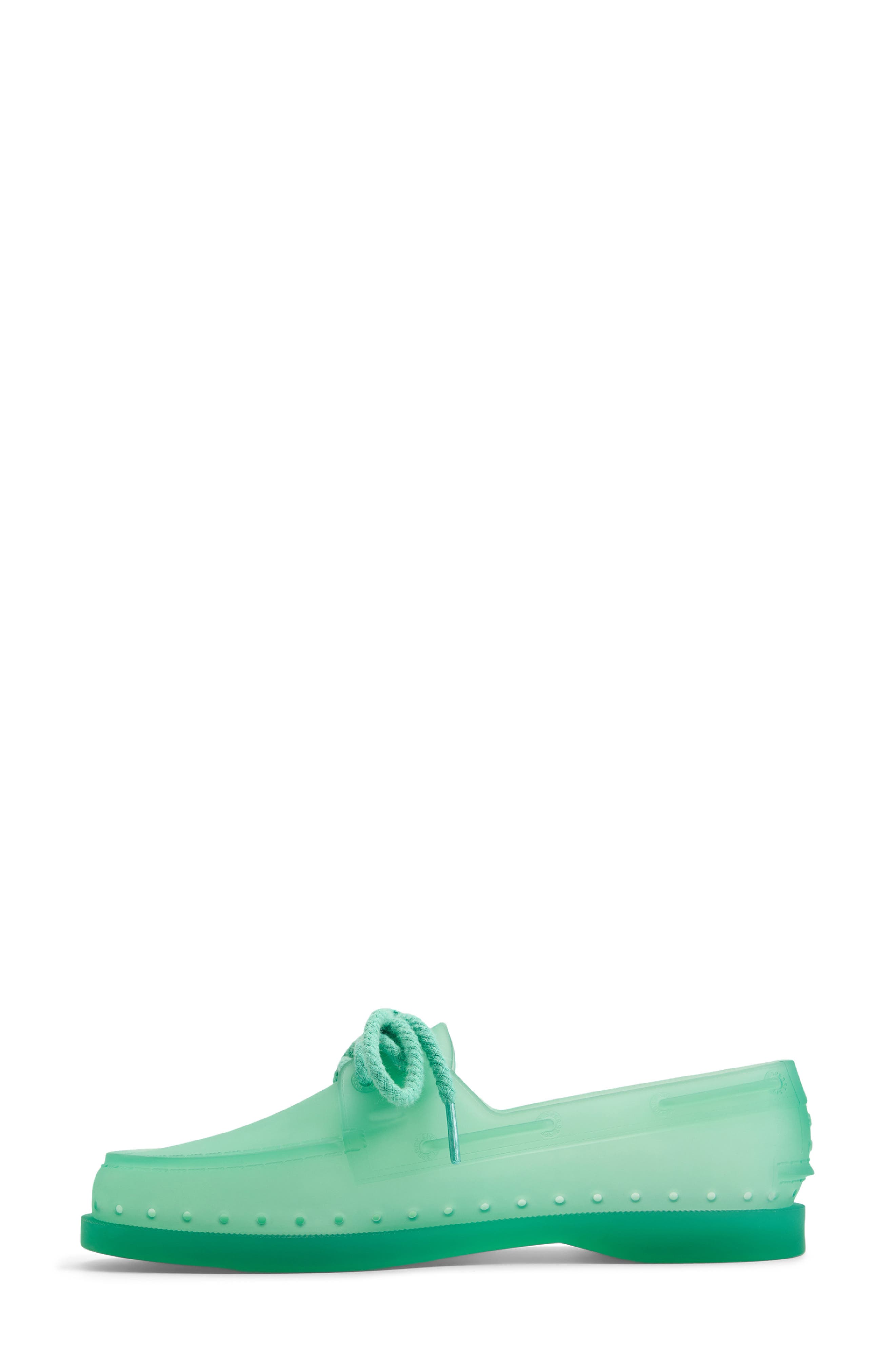 Sperry x Monse Authentic Original<sup>™</sup> 2-Eye Jelly Boat Shoe, Alternate, color, Teal