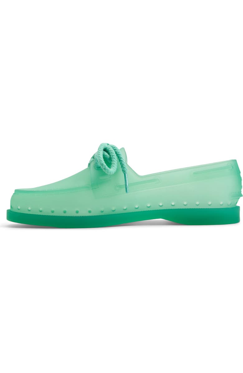 Sperry x Monse Authentic Original<sup>™</sup> 2-Eye Jelly Boat Shoe, Alternate, color, Teal