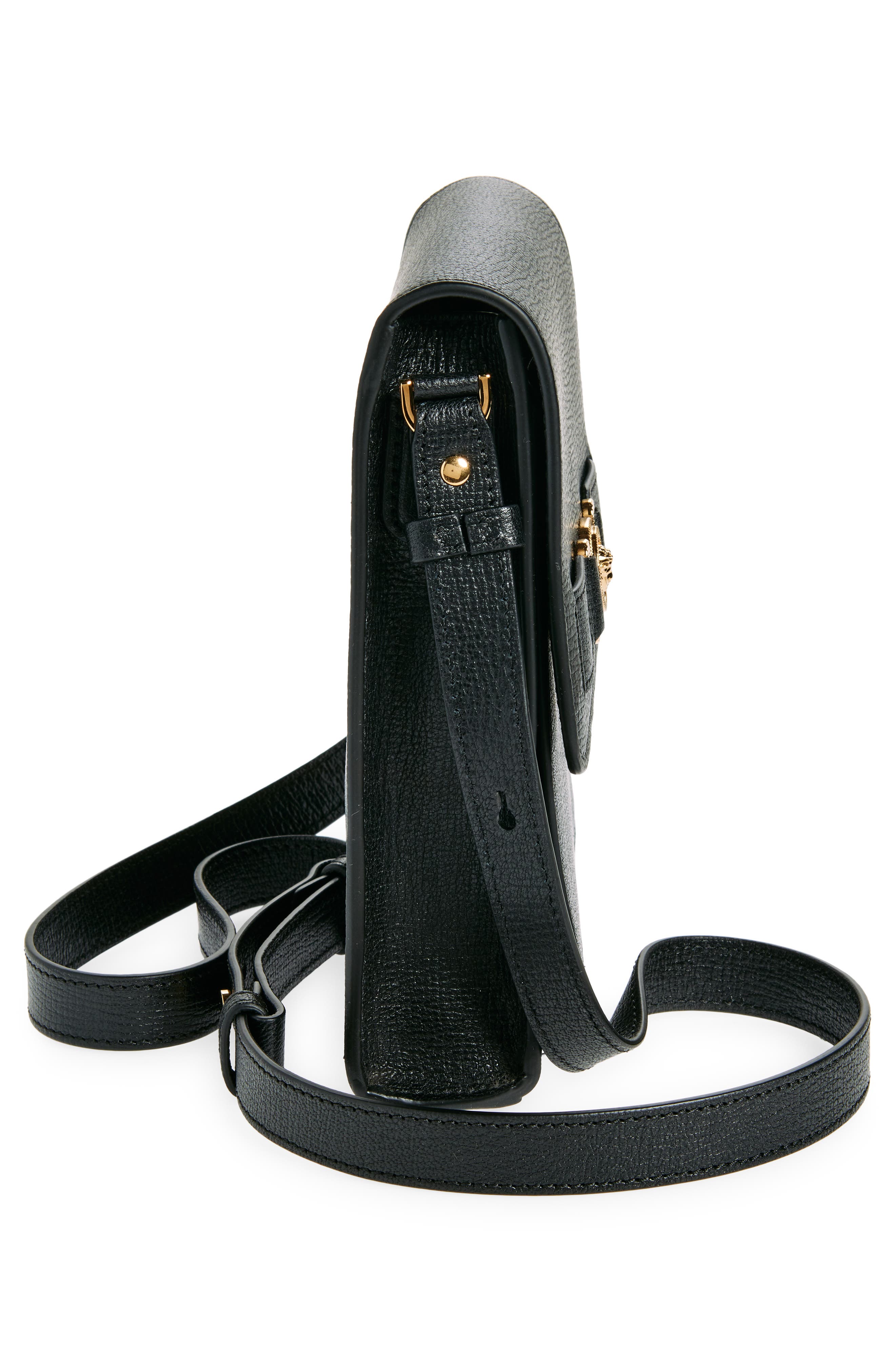 Versace Medusa '95 Leather North/South Messenger Bag, Alternate, color, 