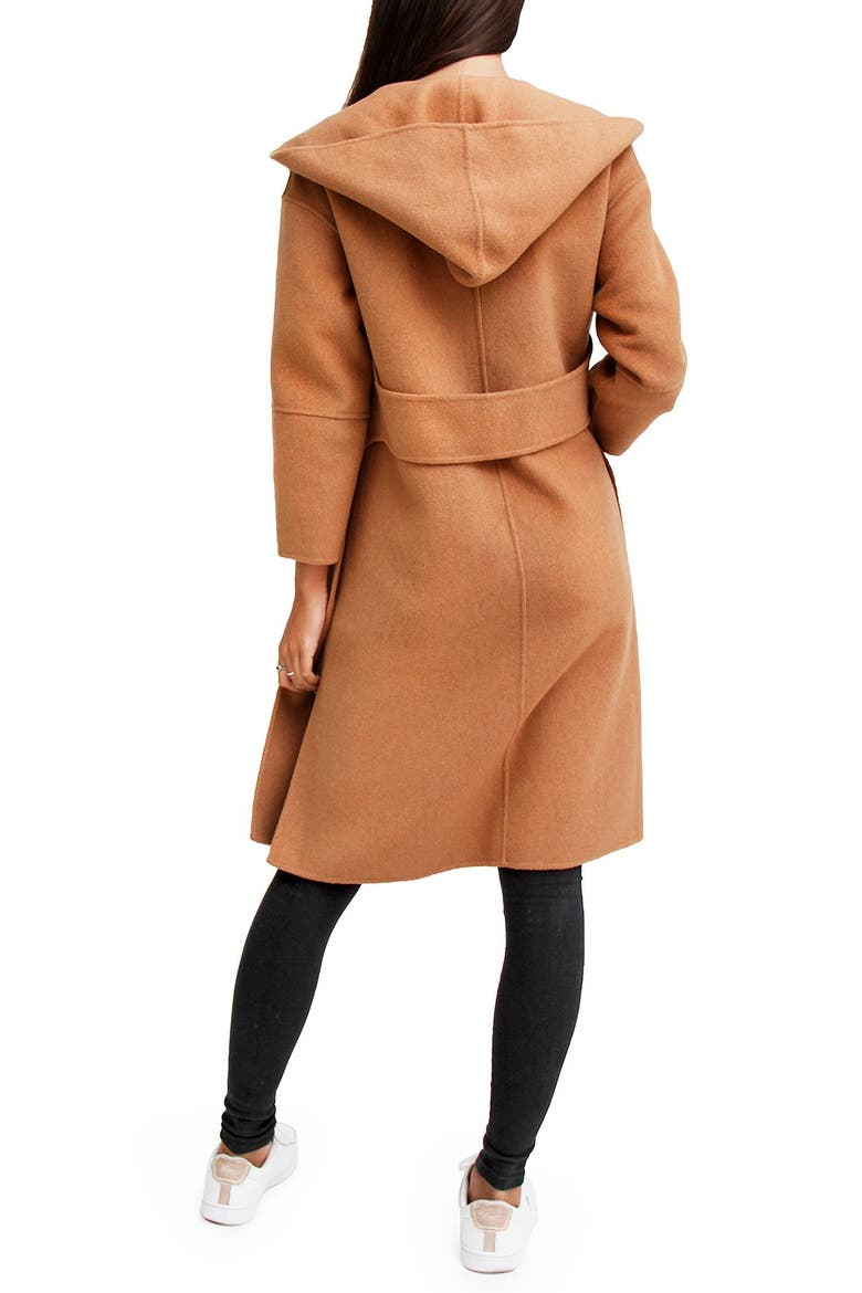 Walk This Way Wool Blend Oversized Coat, Alternate, color, CAMEL